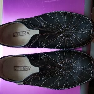 Pikolinos Brandy Leather Cut Out Flats